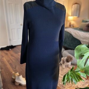 Kate Spade Navy Blue Long Sleeve Dress